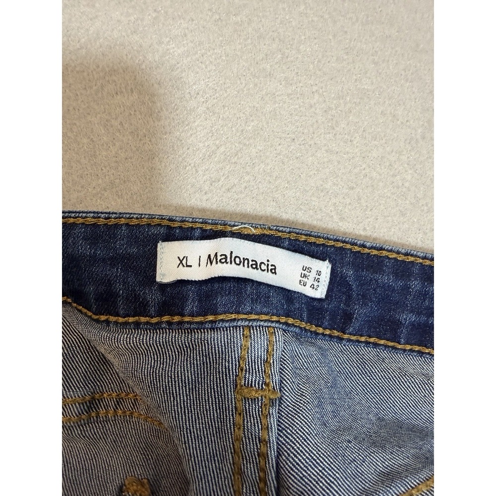 Malonacia Floral Embroidered Shorts Denim Size 10 XL - Picture 6 of 8